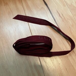 Gucci Deep Red Ribbon Accessory